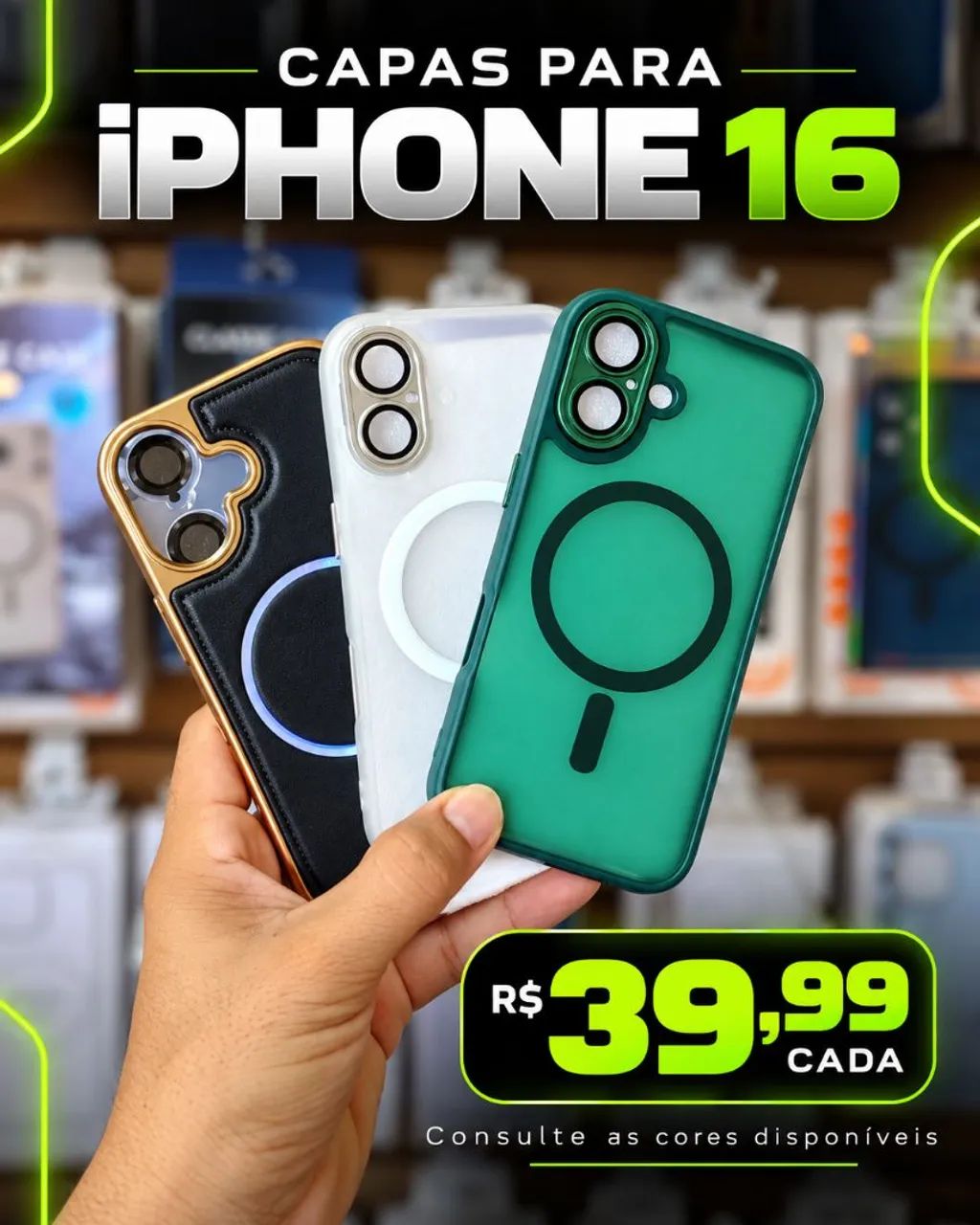 Capa Magsafe Premium iPhone 16
