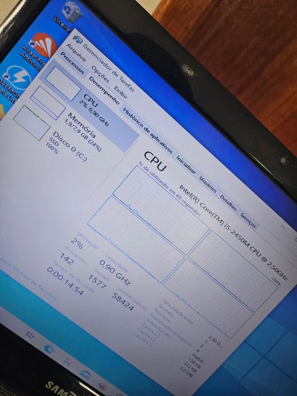 Notebook core i5 com 8gb até 12x no cartão - Foto 3