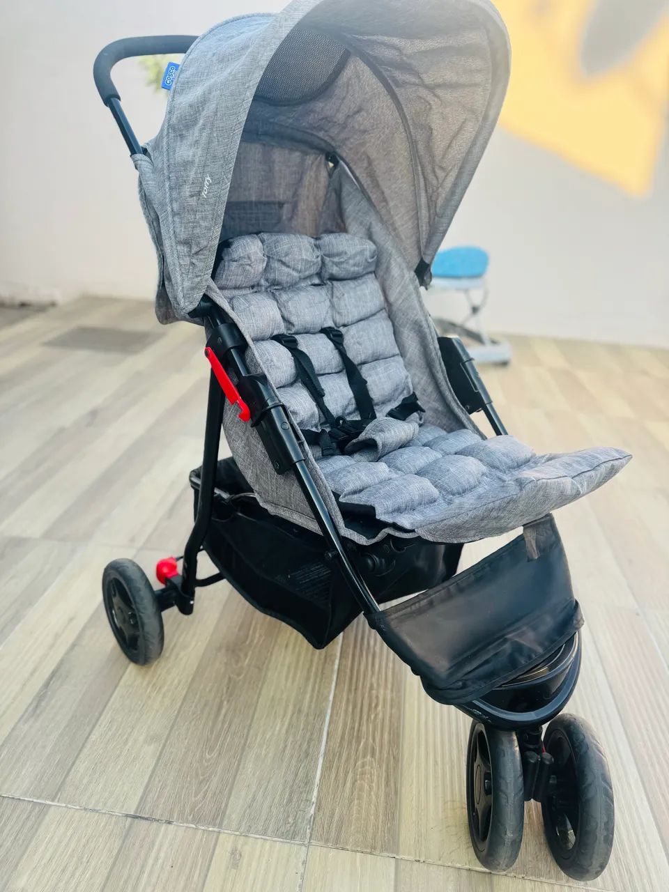 Cosco Kids, Carrinho de Bebê Toffy, Cinza Mescla