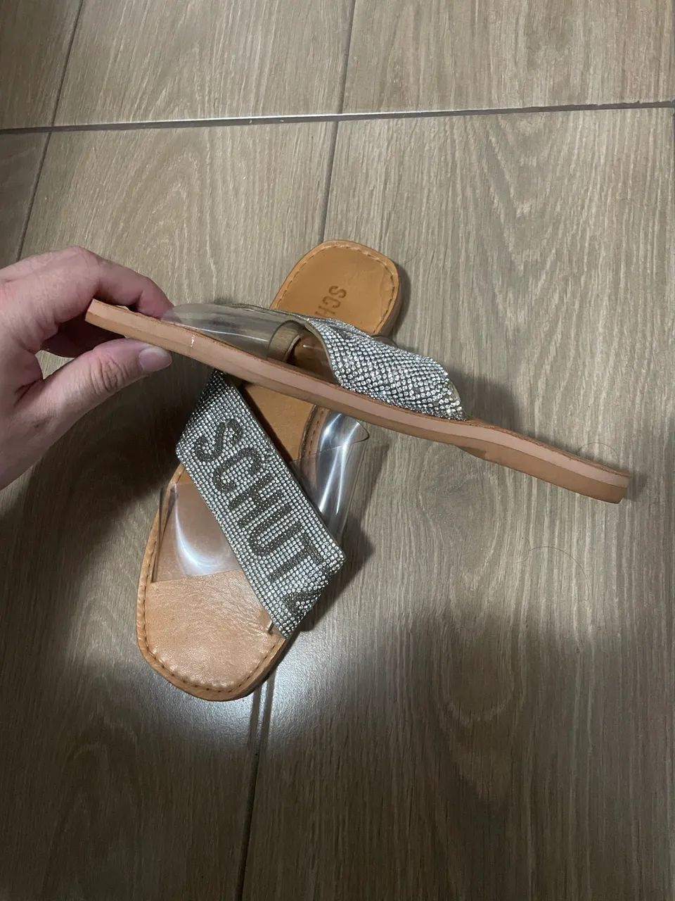Rasteirinha Schuz Dourada - Foto 2