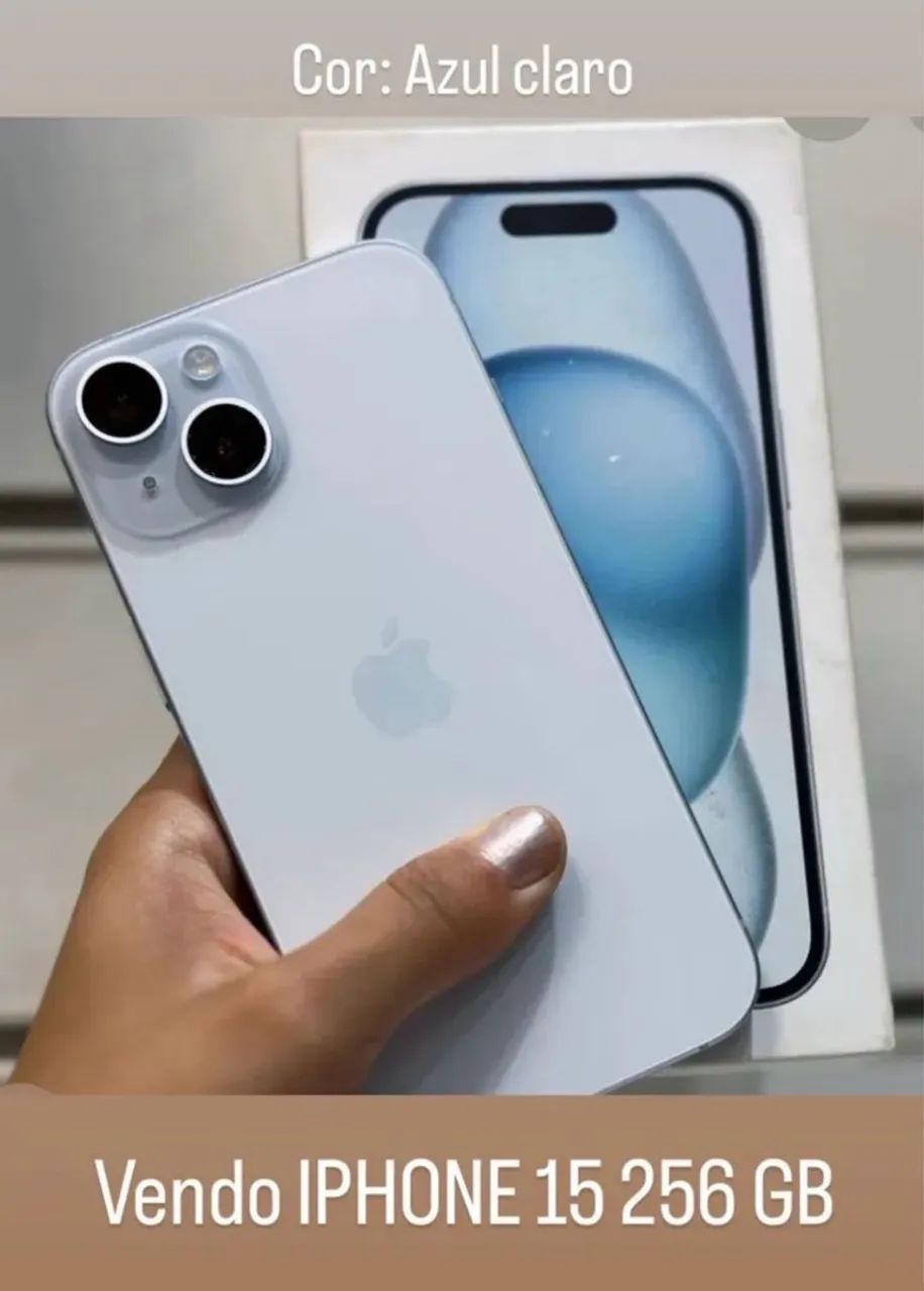 iPhone 15 256GB - Único dono, com nota fiscal e caixa - Foto 3