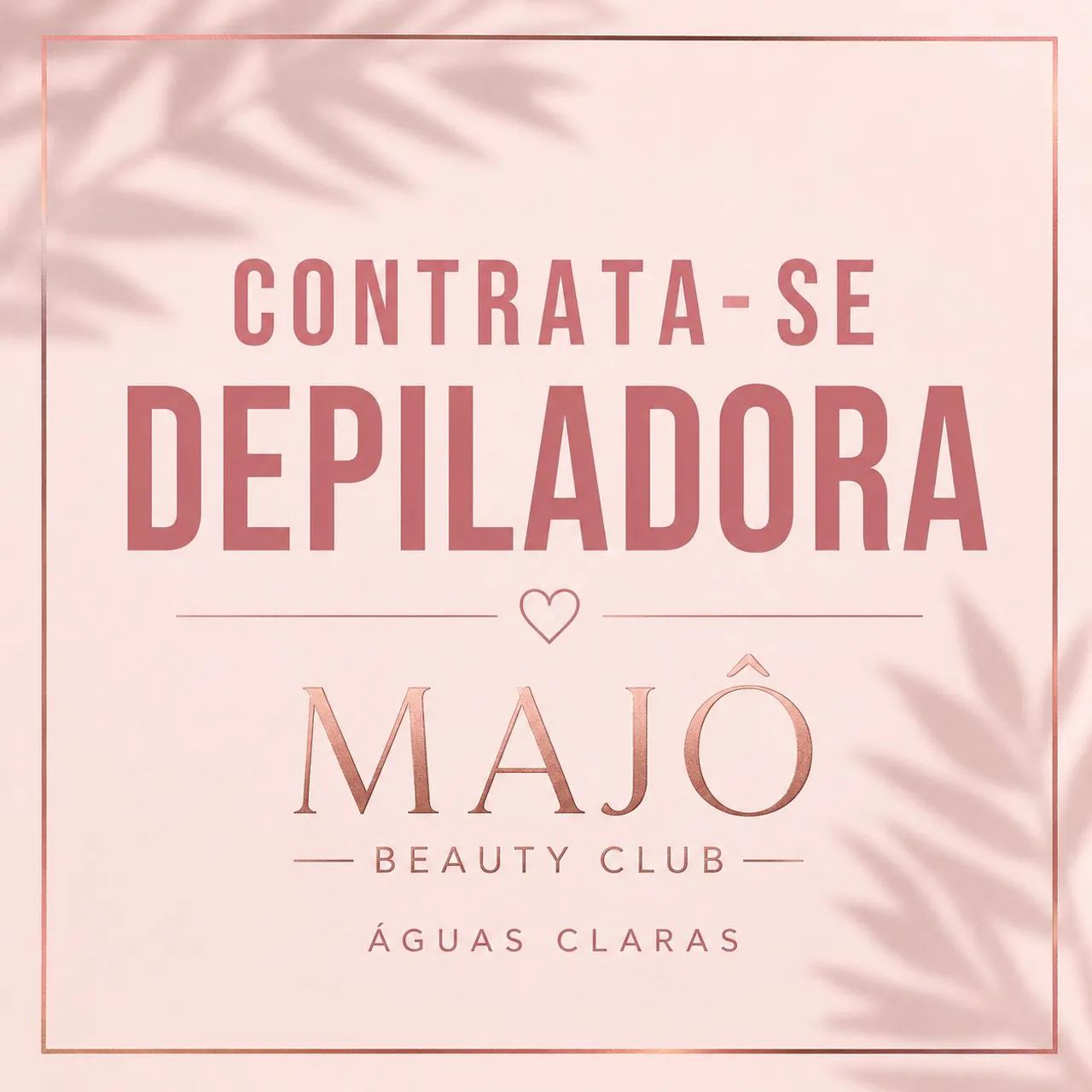 Contrata se depiladora águas claras