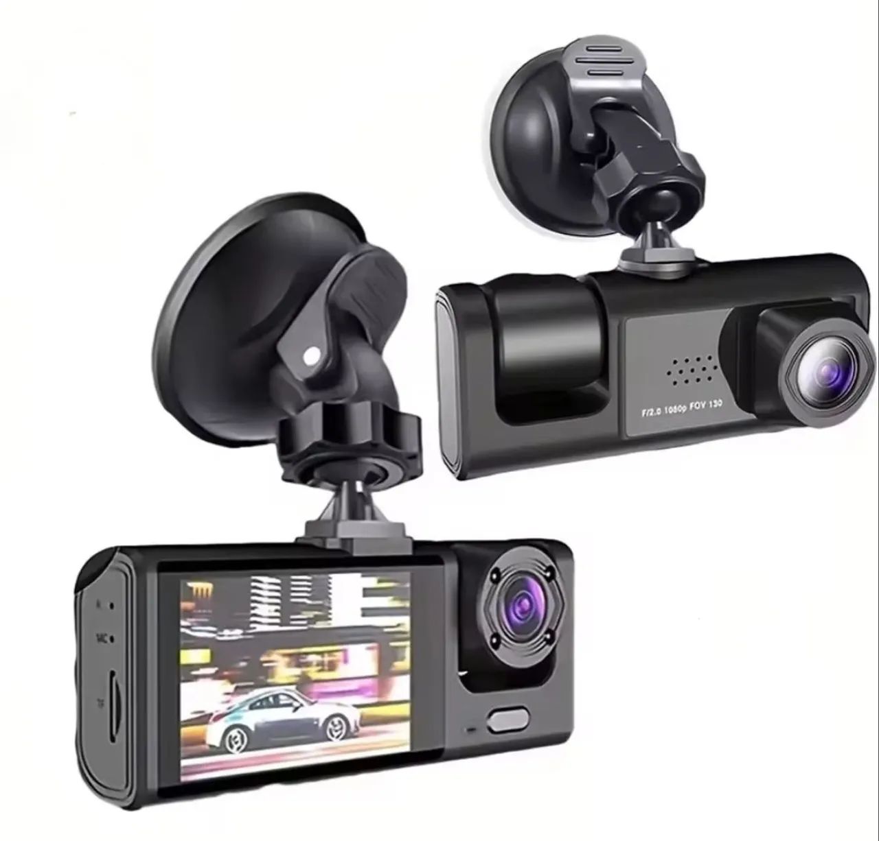 Câmera Dash Cam Veicular Frente e Interior 