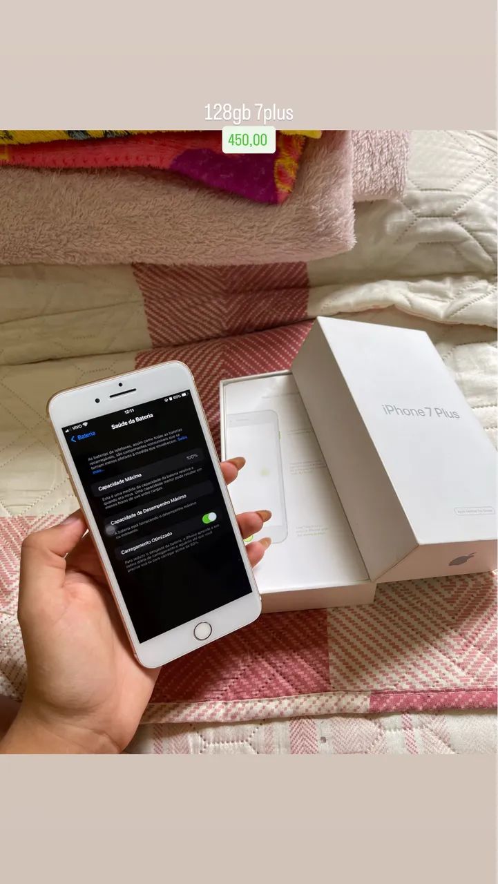 iPhone 7 Plus 128GB, Bateria 100% - USADO - Foto 4