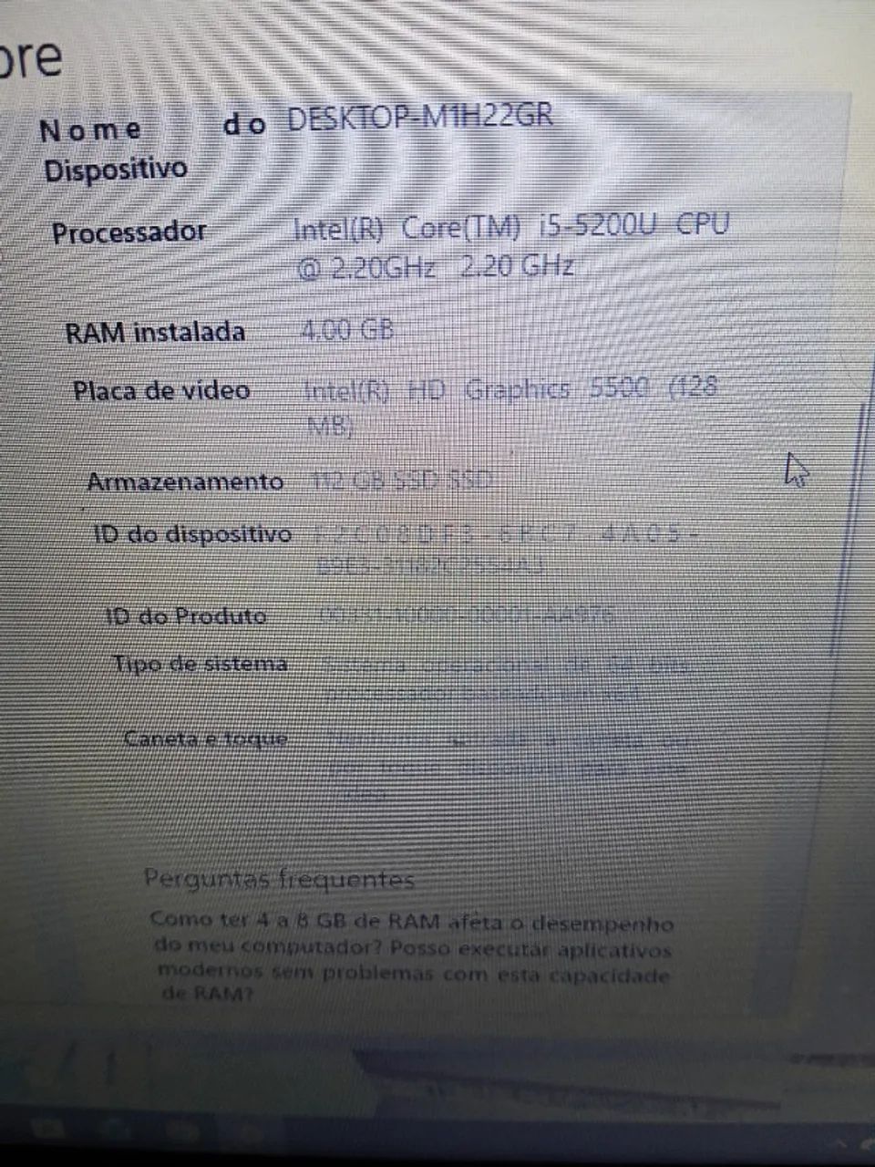 NOTEBOOK ACER COM A BATERIA VICIADA, TOUCH PAD E AUTO FANTE COM DEFEITO. MAS VAI COM CAIXI - Foto 2