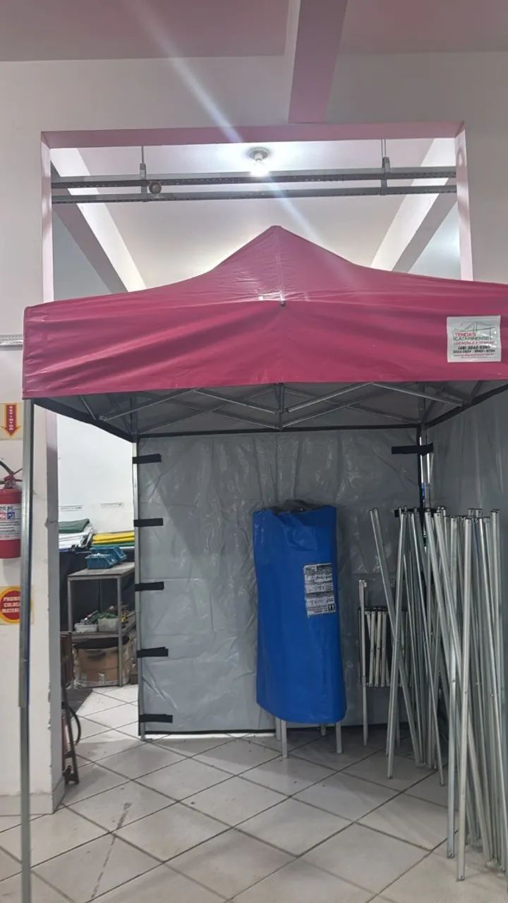 Tenda preta 2×2 da Tendas Catarinense 