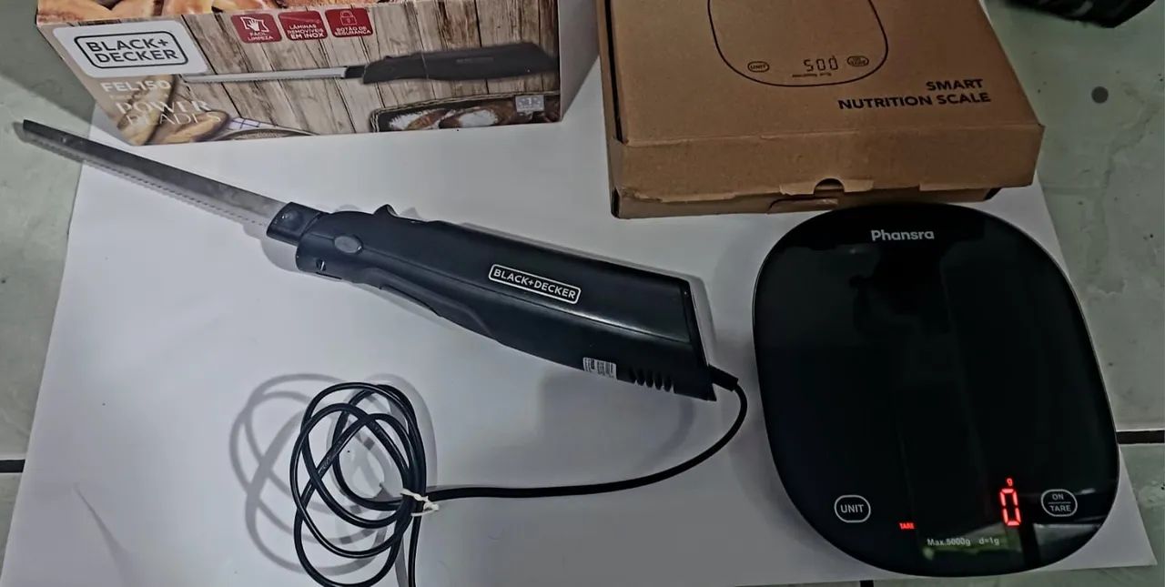 FACA ELÉTRICA BLACKDECKER E BALANÇA - Foto 3