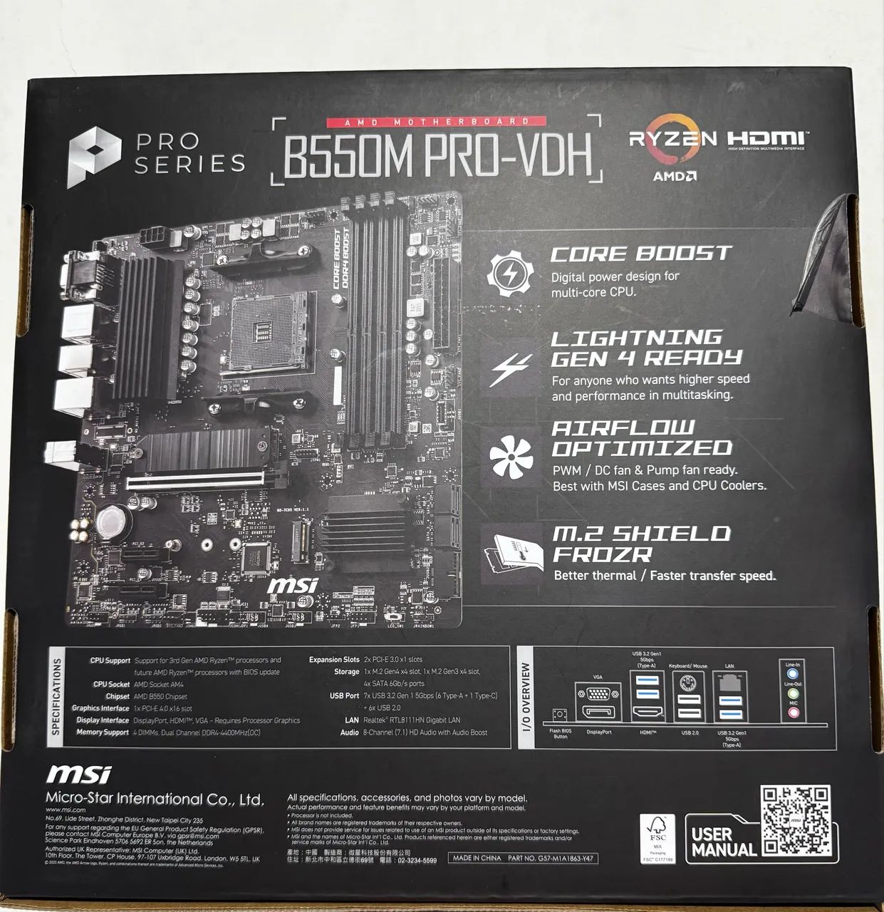 Placa mãe MSI B550M Pro-Vhd Nova - Foto 2