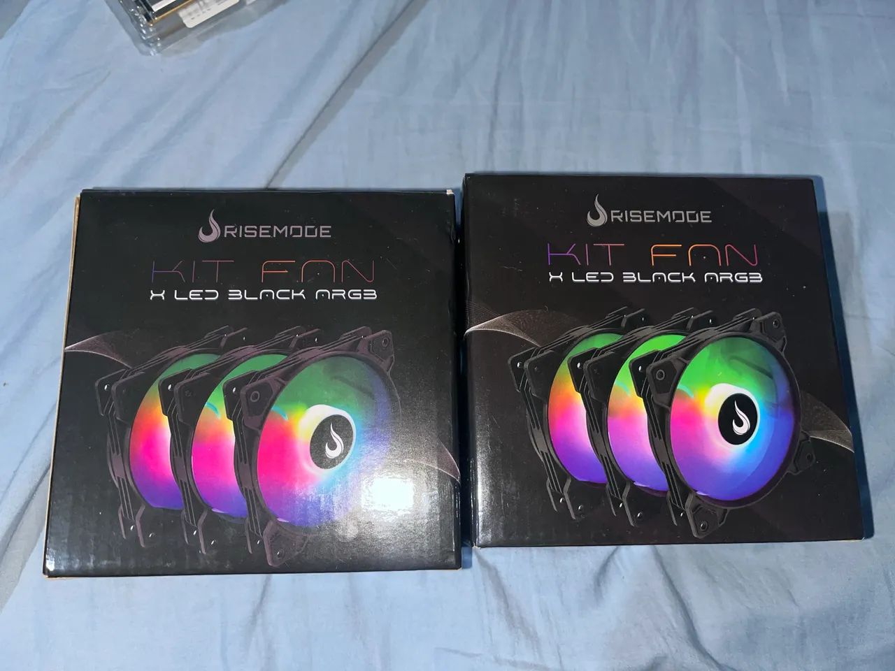 Kit 6 Fans (3x2 caixas) Rise Mode X ARGB 120mm  - Foto 2