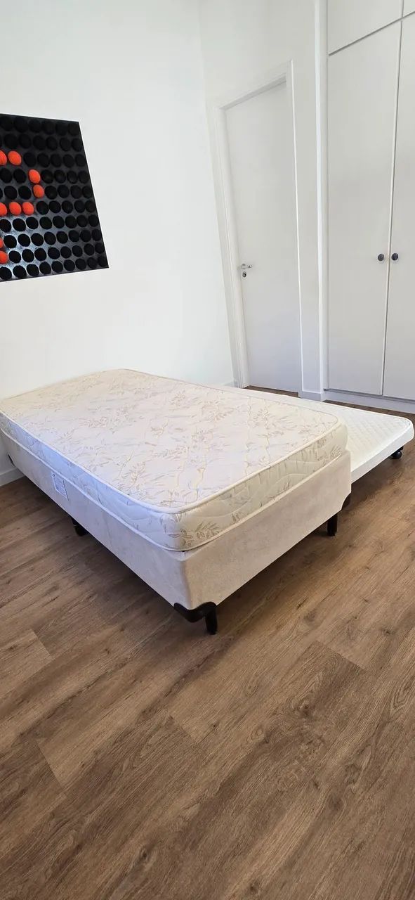 Cama Solteiro Box com cama auxiliar e incluso os 2 colchões - Foto 4