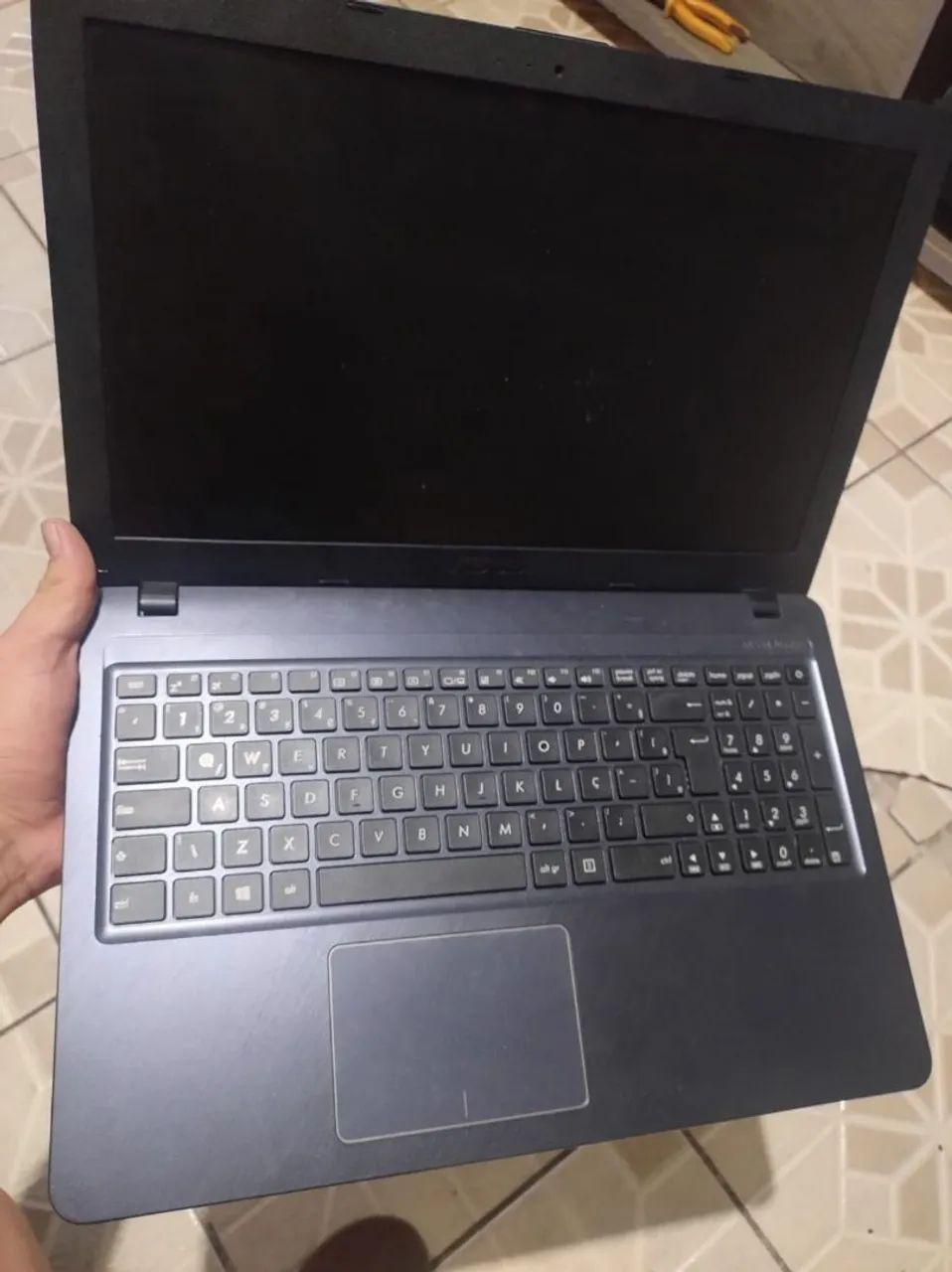 Notebook Asus não liga para retirada de peças 