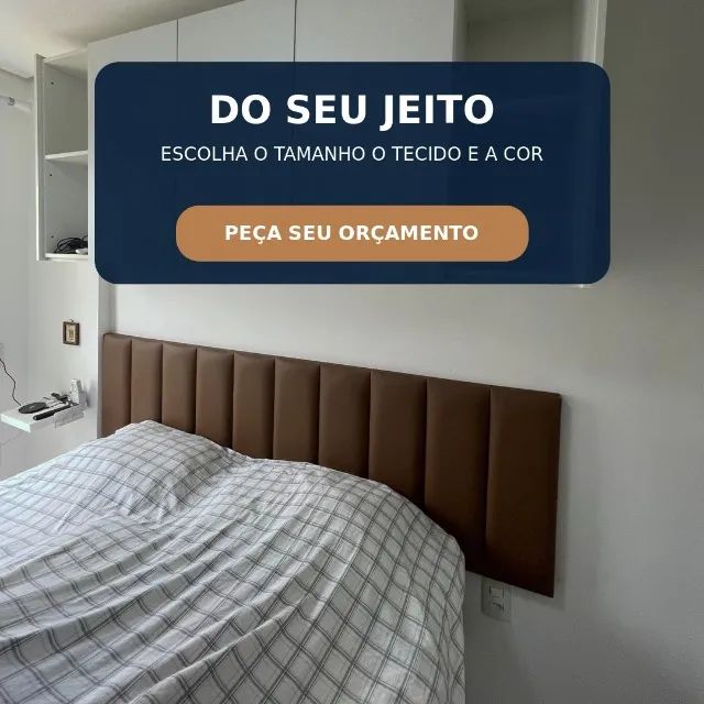 Cabeceira Estofada Sob Medida Personalizada - Foto 4