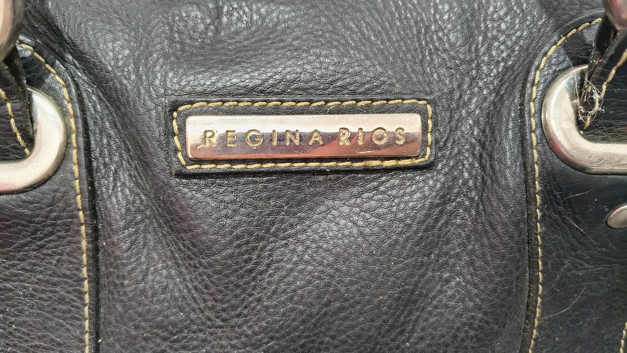 BOLSA DE COURO - REGINA RIOS  - Foto 3