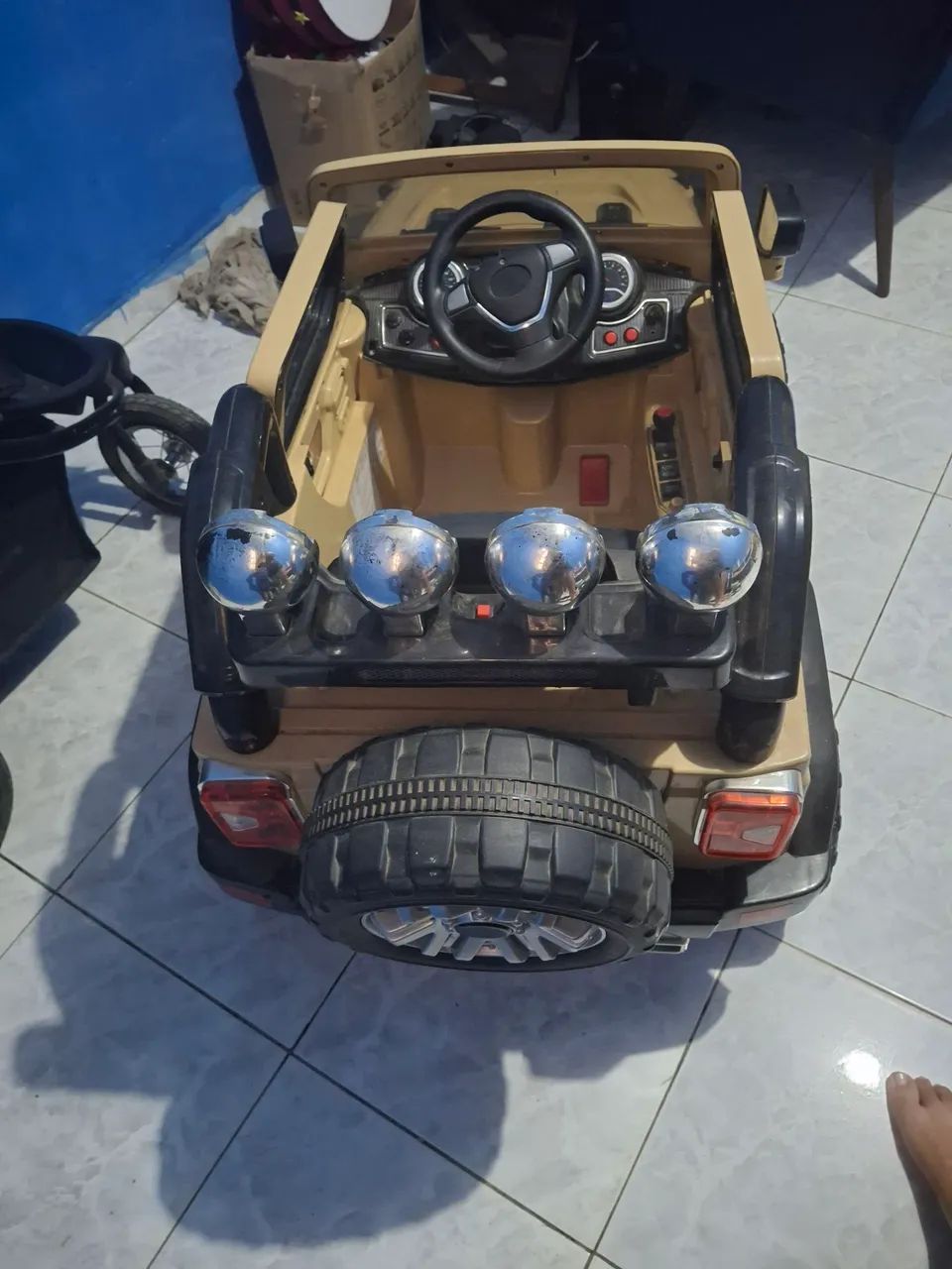 Carro elétrico mini jipe 12v - Foto 3