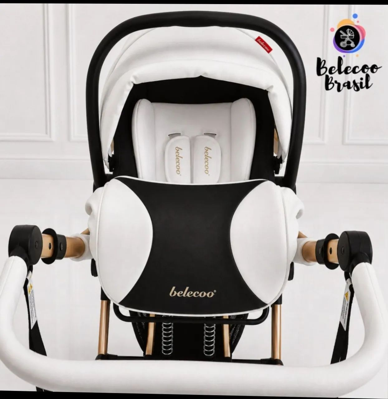 Carrinho de Bebê Belecoo Luxury 3 em 1 - Foto 5