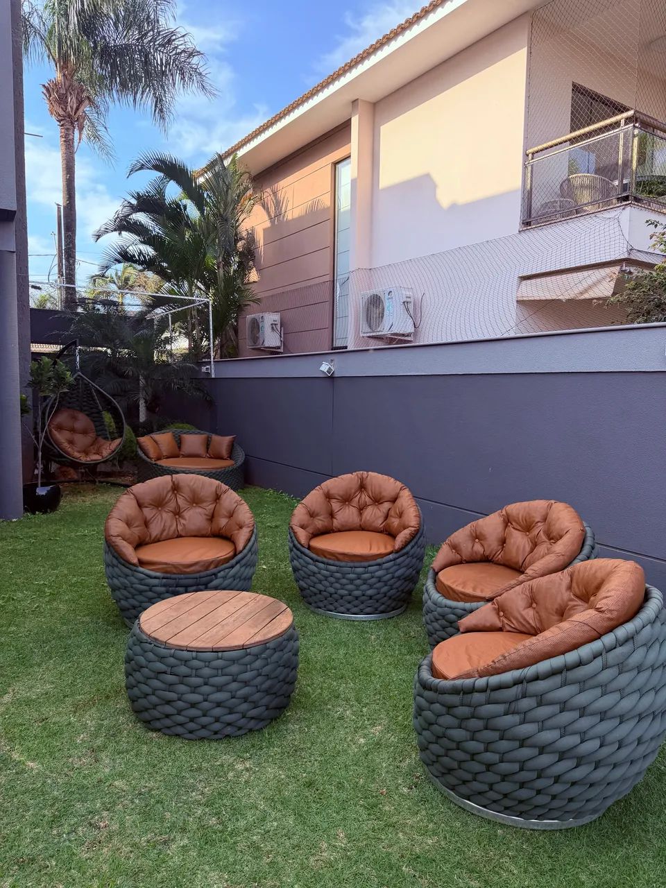 Conjunto Móveis Área Externa 7 Peças + Balanço - Foto 3