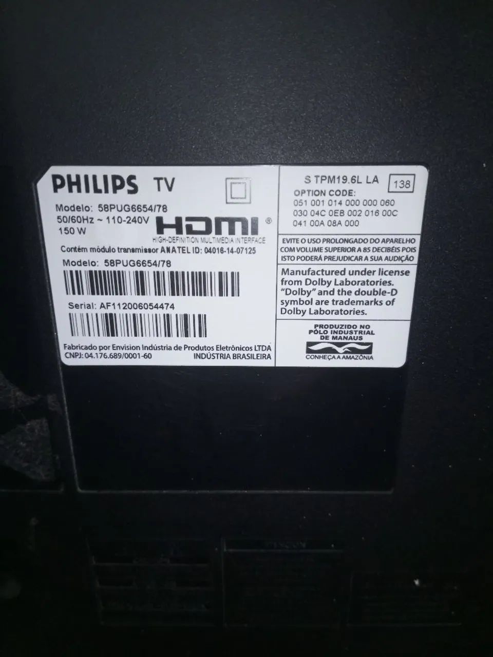 Tv Philips 52