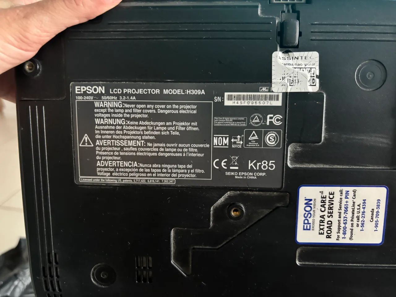 Projetor EPSON Power Lite S8+ sem controle - Foto 4