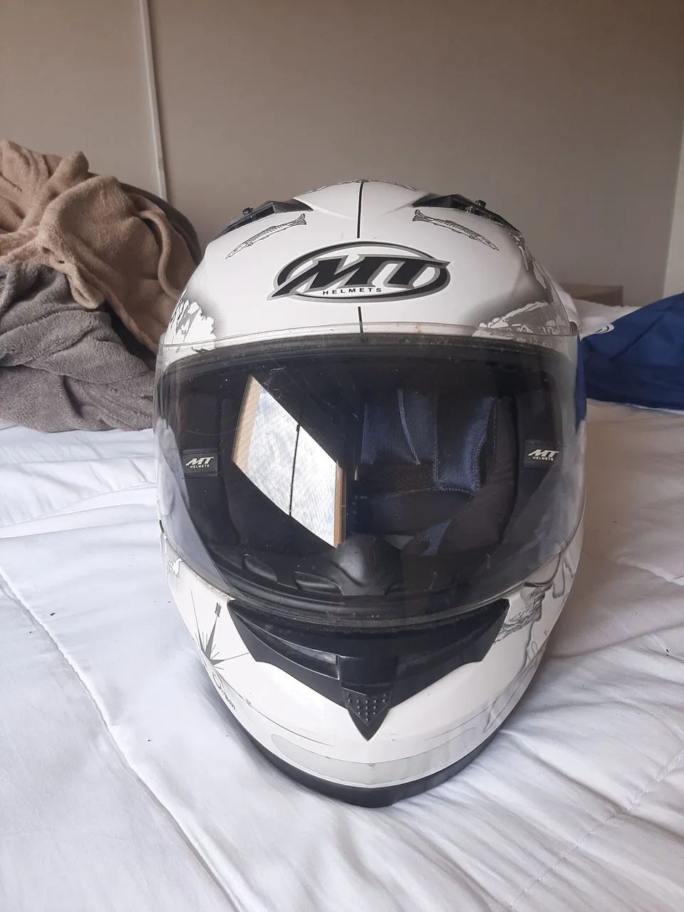 Capacete MT usado - Foto 4