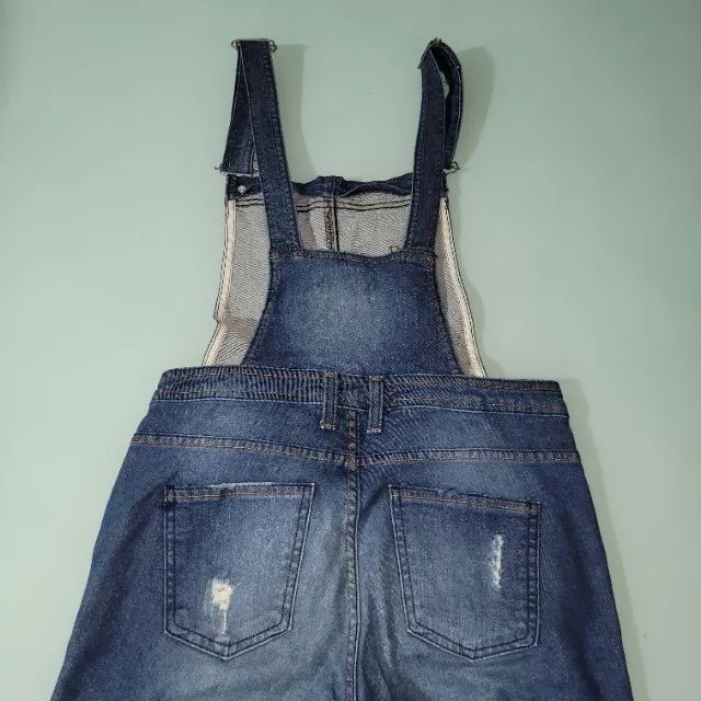 Jardineira/Macacão Jeans - usado - Foto 4