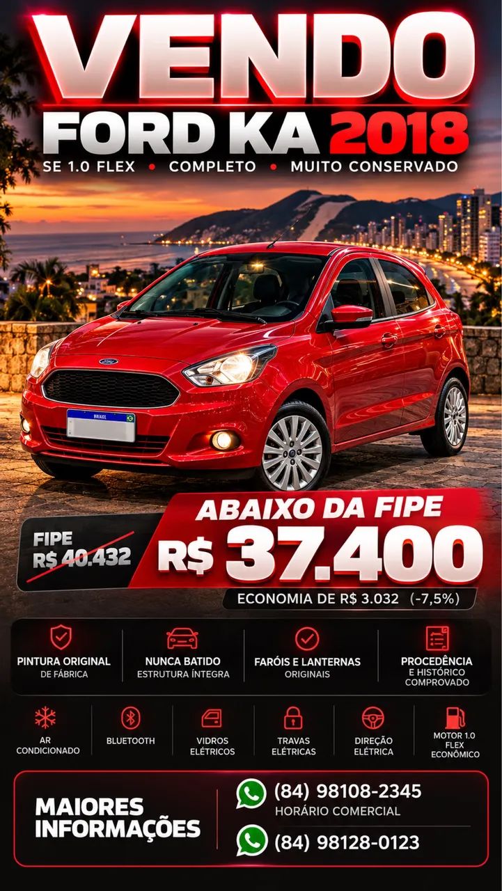 Ford Ka 1.0 SE/SE PLUS TIVCT FLEX 5P 2018