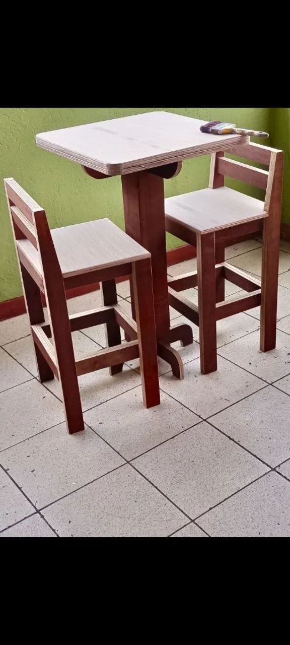 Mesa e duas cadeiras estilo Bistrô  - Foto 4
