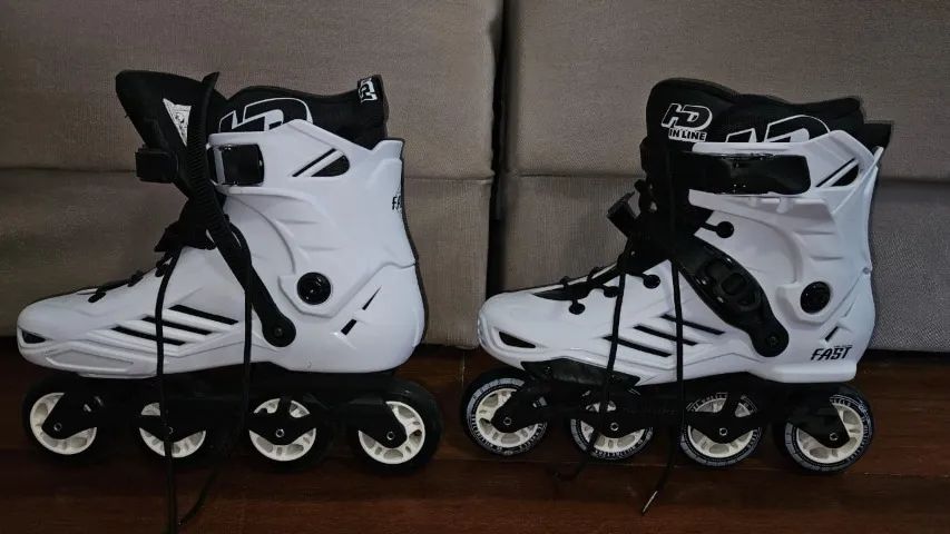 Patins HD Inline - Fast Branco