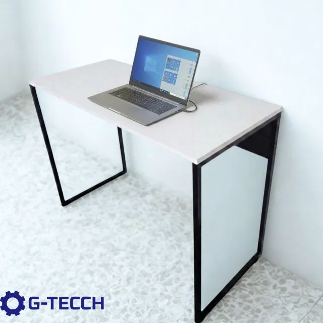 Escrivaninha 1m NOVA Mesa de Escritório Industrial Multiuso para Notebook Computador Birô - Foto 4