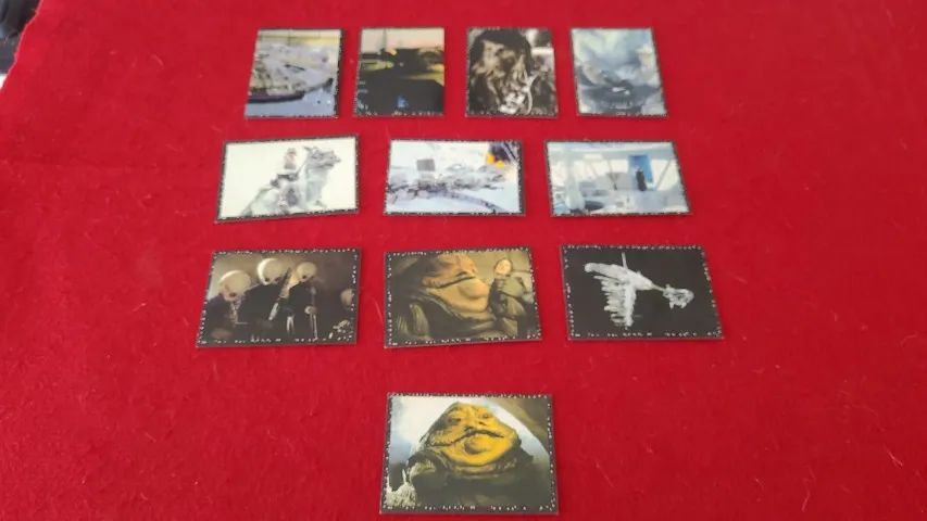 Lote com 17 Figurinhas álbum Star Wars (1997)