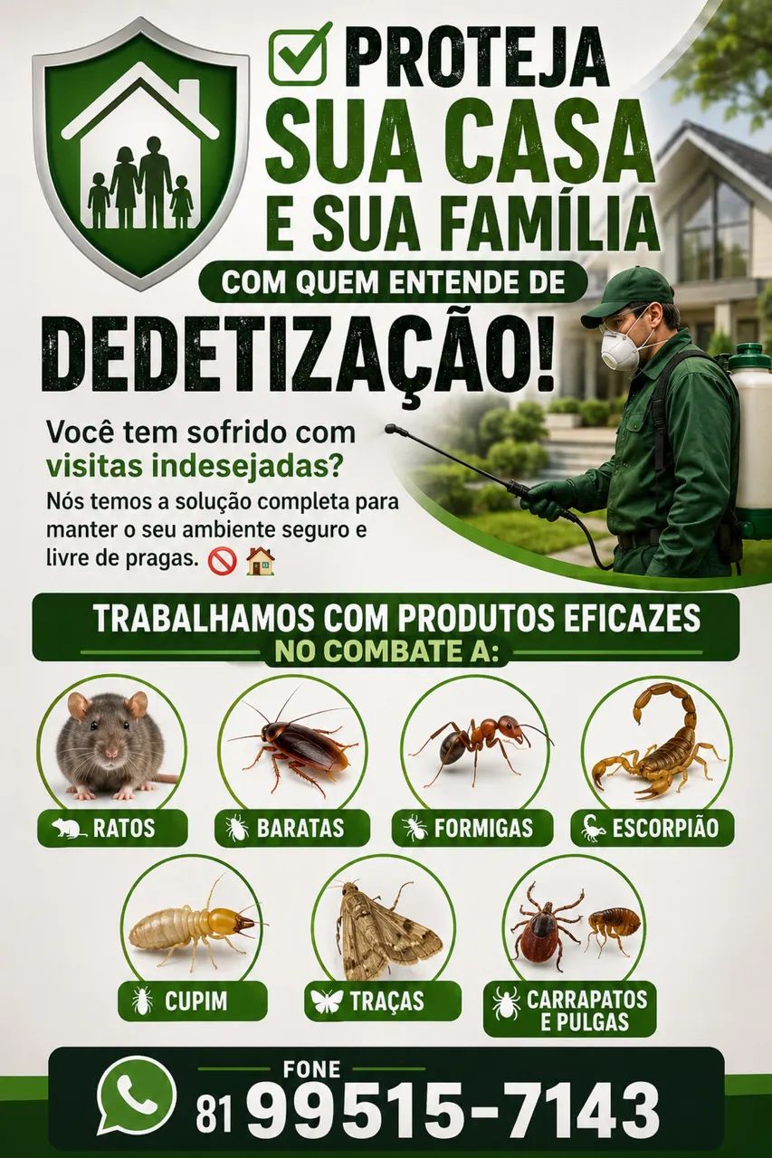 Dedetização em geral 