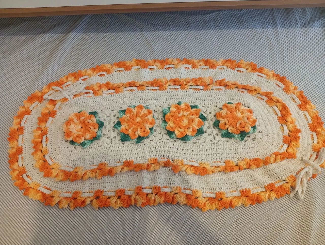 Tapete de crochê feito a mão - Foto 4