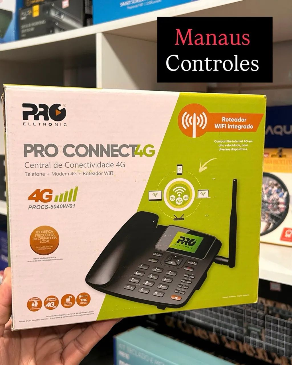 Telefone Rural Pro Eletrônic 3G / 4G com função Wi-Fi 