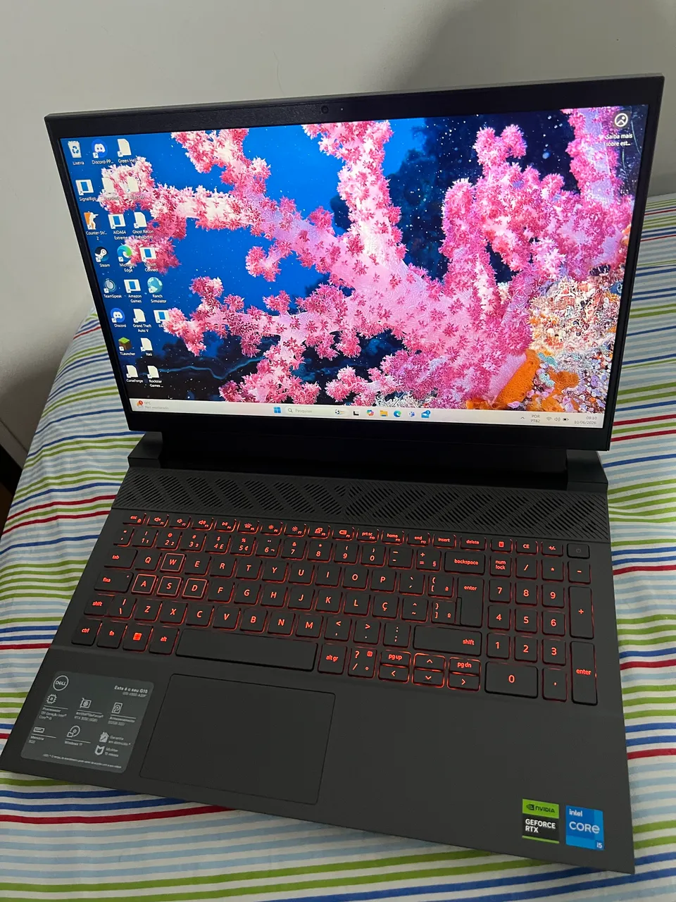 Notebook Dell i5 12ª Geração SSD 512GB NVMe Tela Full HD 120Hz