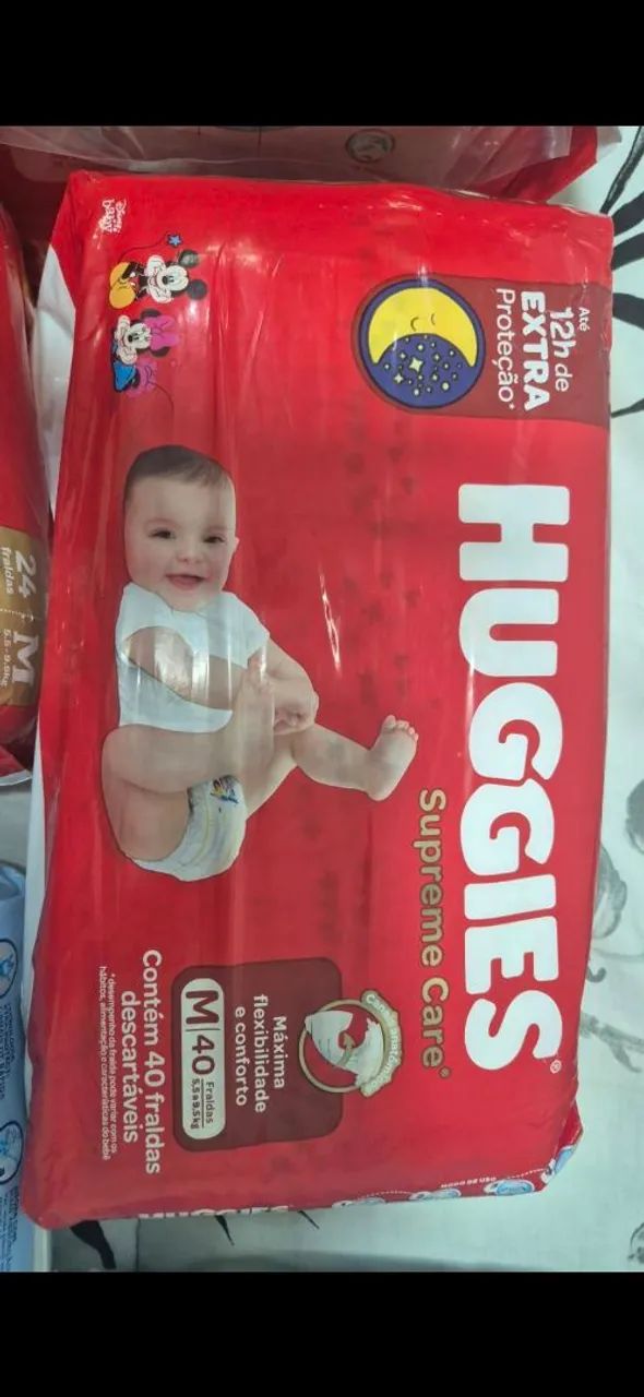 Fraldas huggies tamanho M