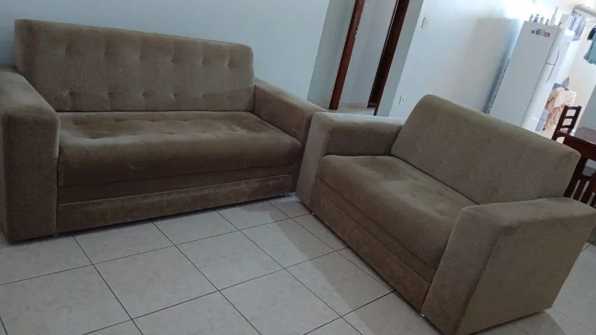 Conjunto de sofá 2 e 3 lugares