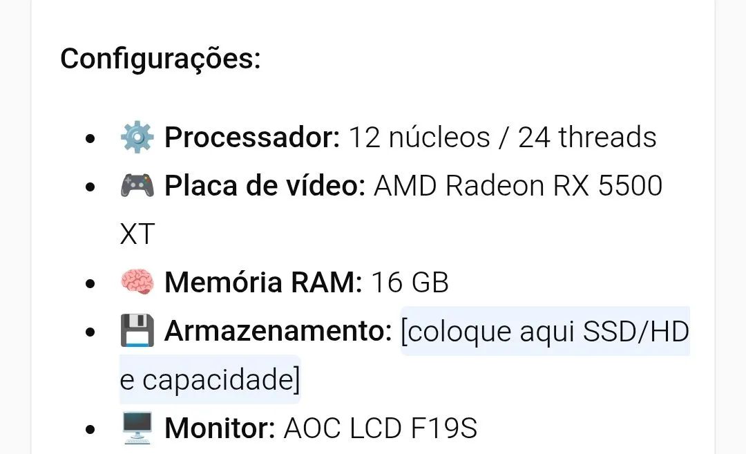 Computador pc