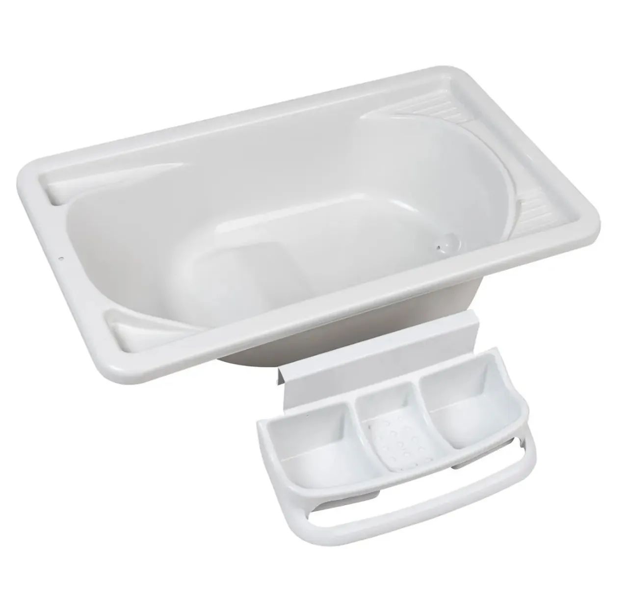 Banheira Luxo com suporte dobrável, trocador e saboneteira  - Foto 5