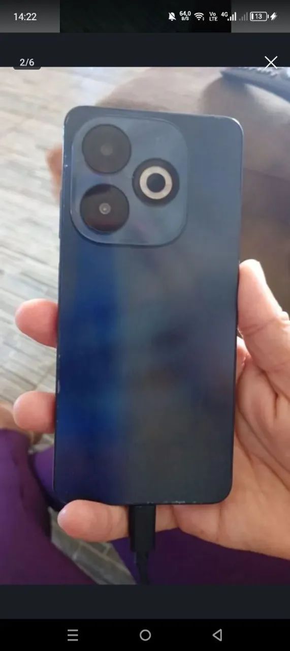 Para hoje infinix 8 pro 400  256 gb com caixa e fone  - Foto 2
