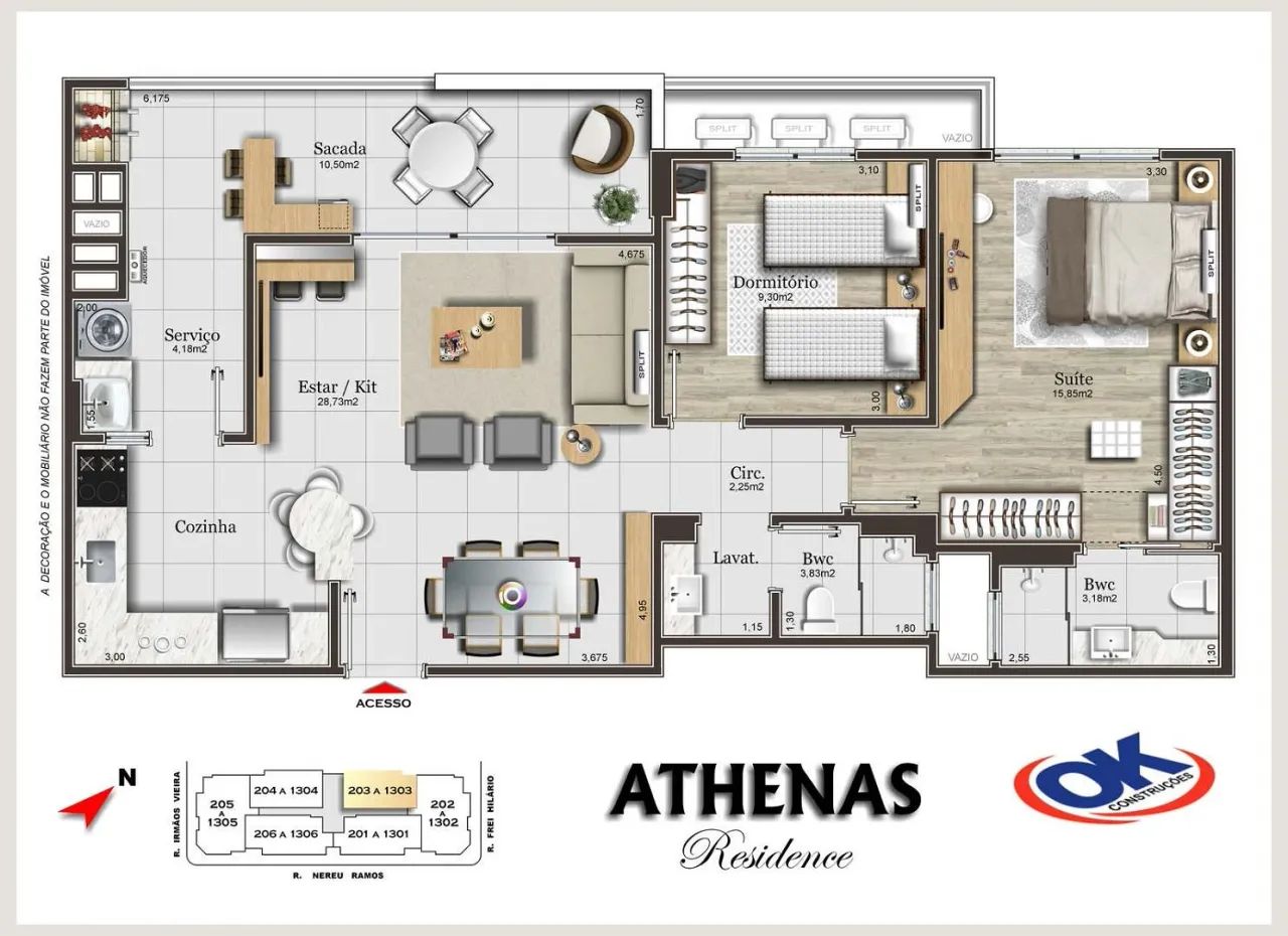 Apartamento 2 Quartos com 1 Suíte e 89m² - Campinas - Foto 3