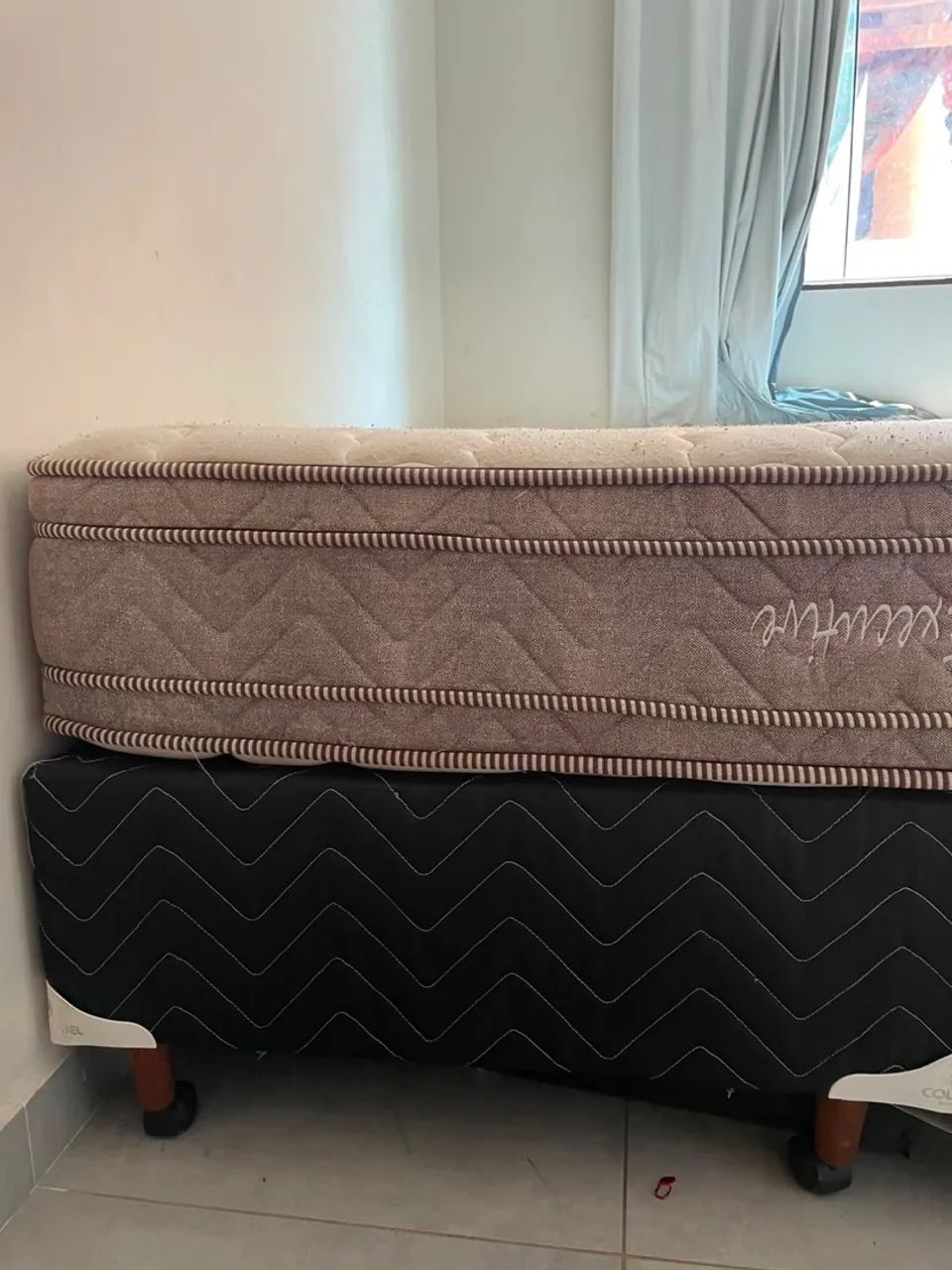 Cama box queen mais colchão  - Foto 3