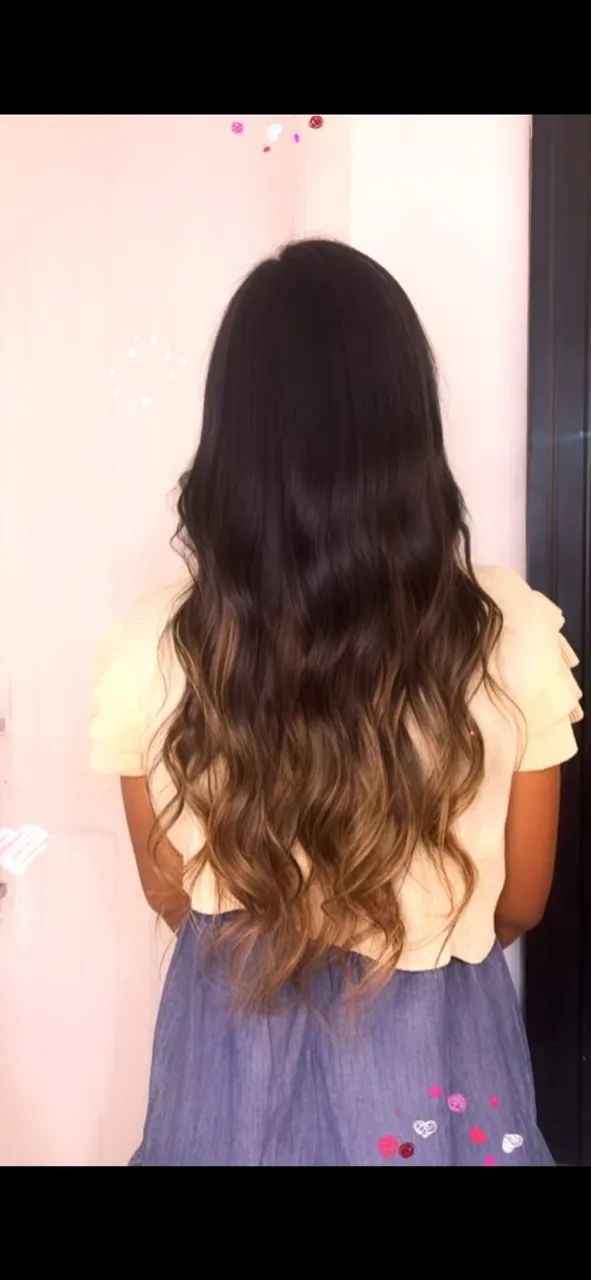 Cabelo humano. 100g, duas faixas - Foto 4