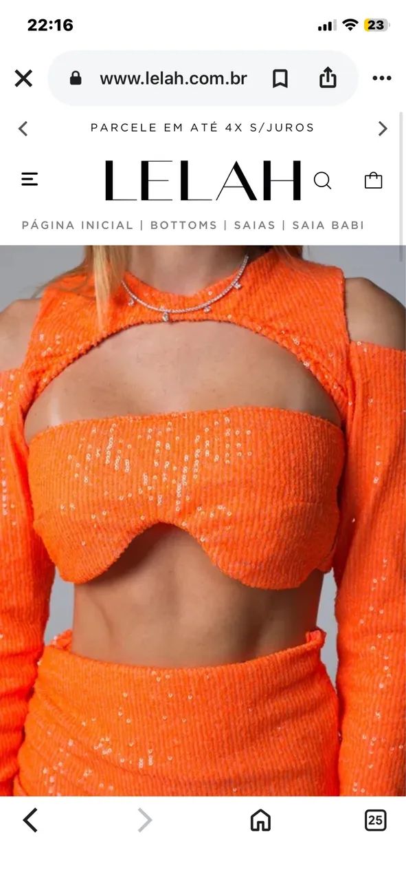     Conjunto Lelah Glow Laranja - Foto 2