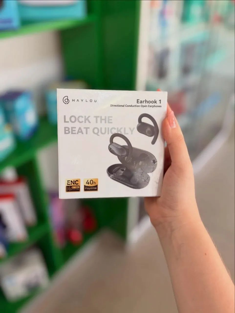 Haylou Earhook 1 - open ear, ENC e até 40h de bateria
