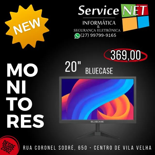 Monitor Led 20" Bluecase