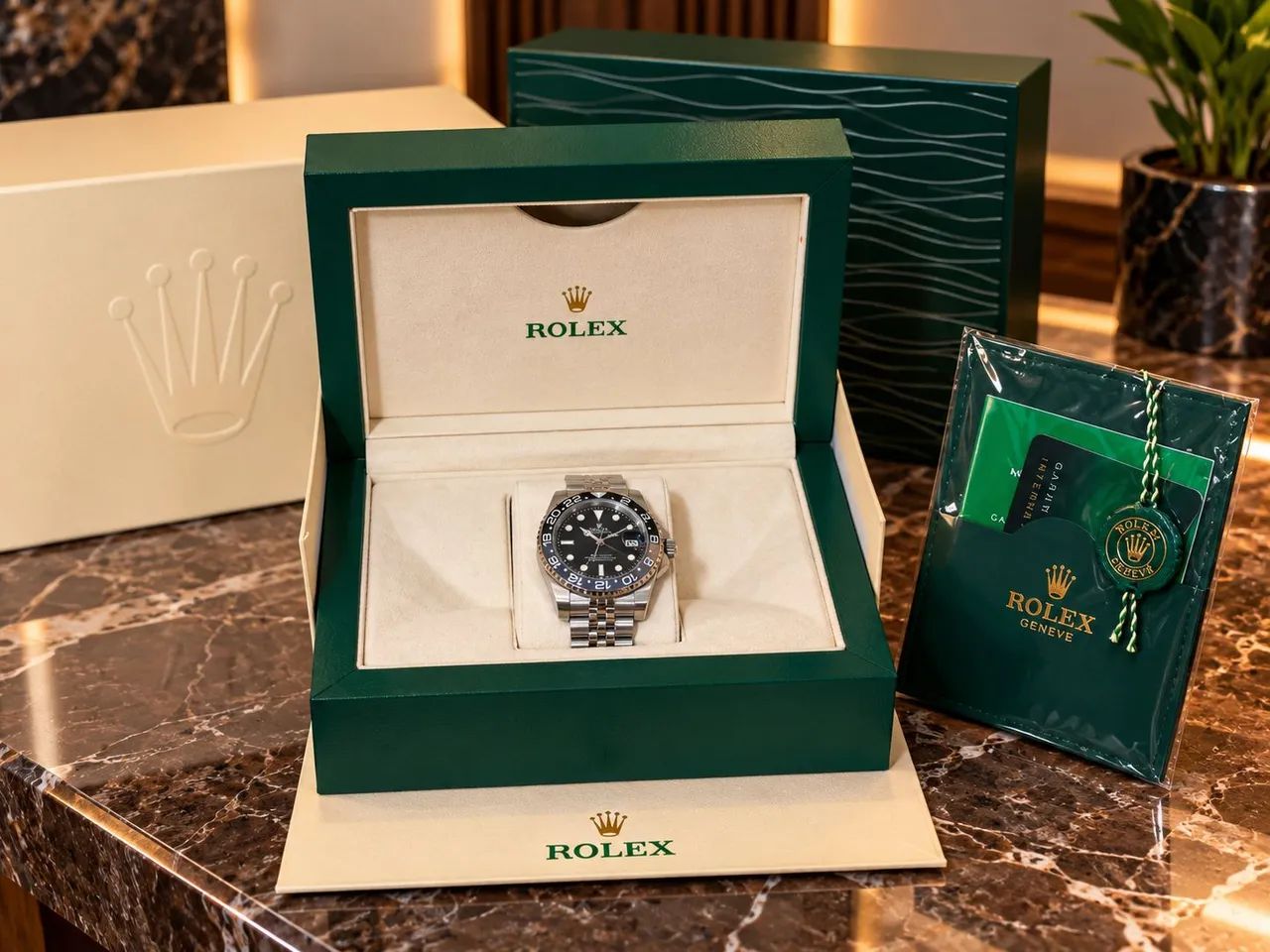 Relogio Rolex gmt Bruce wayne /C. Com a caixa 
