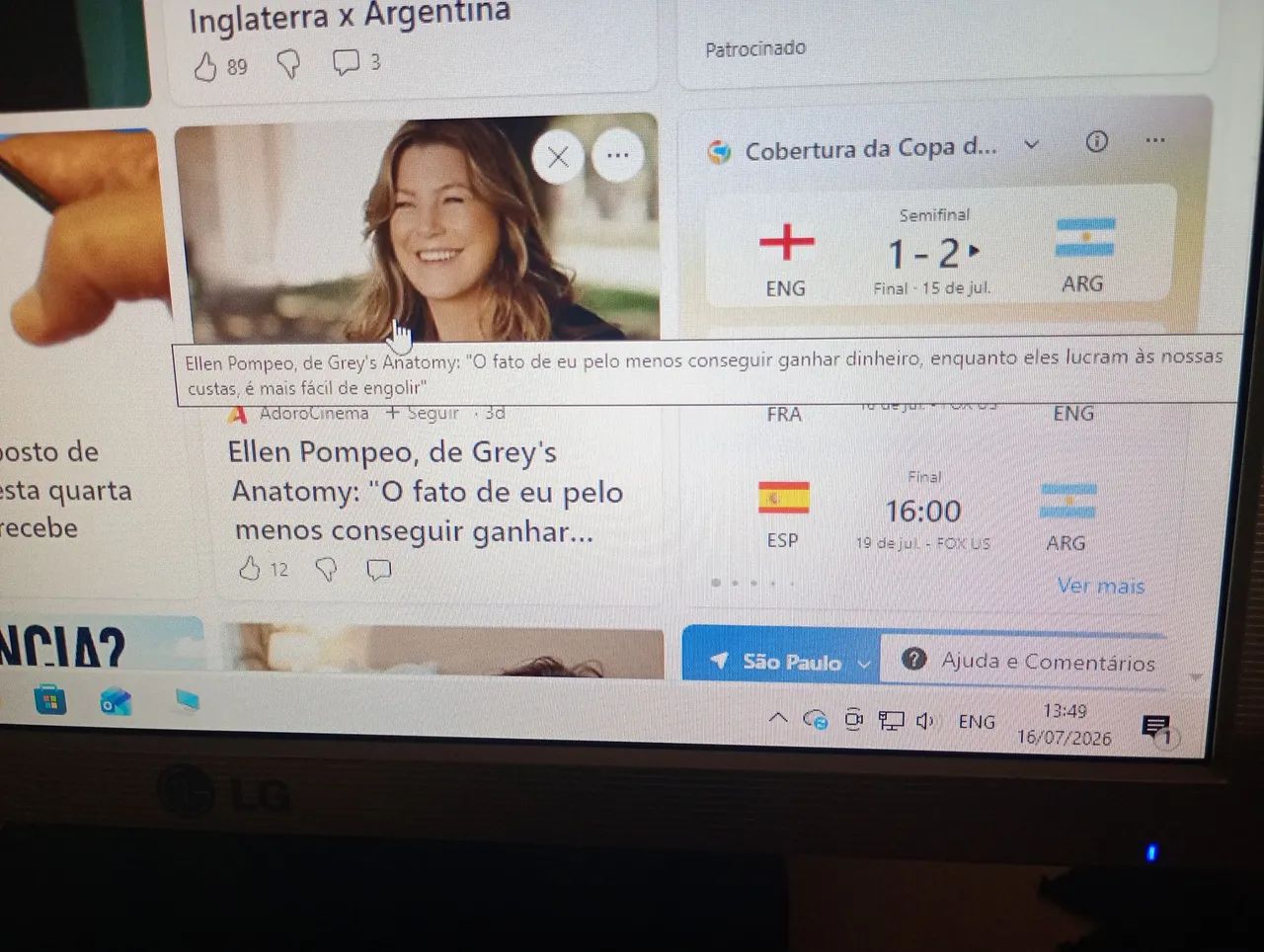 Monitor LG 17 polegadas funcionando  - Foto 3