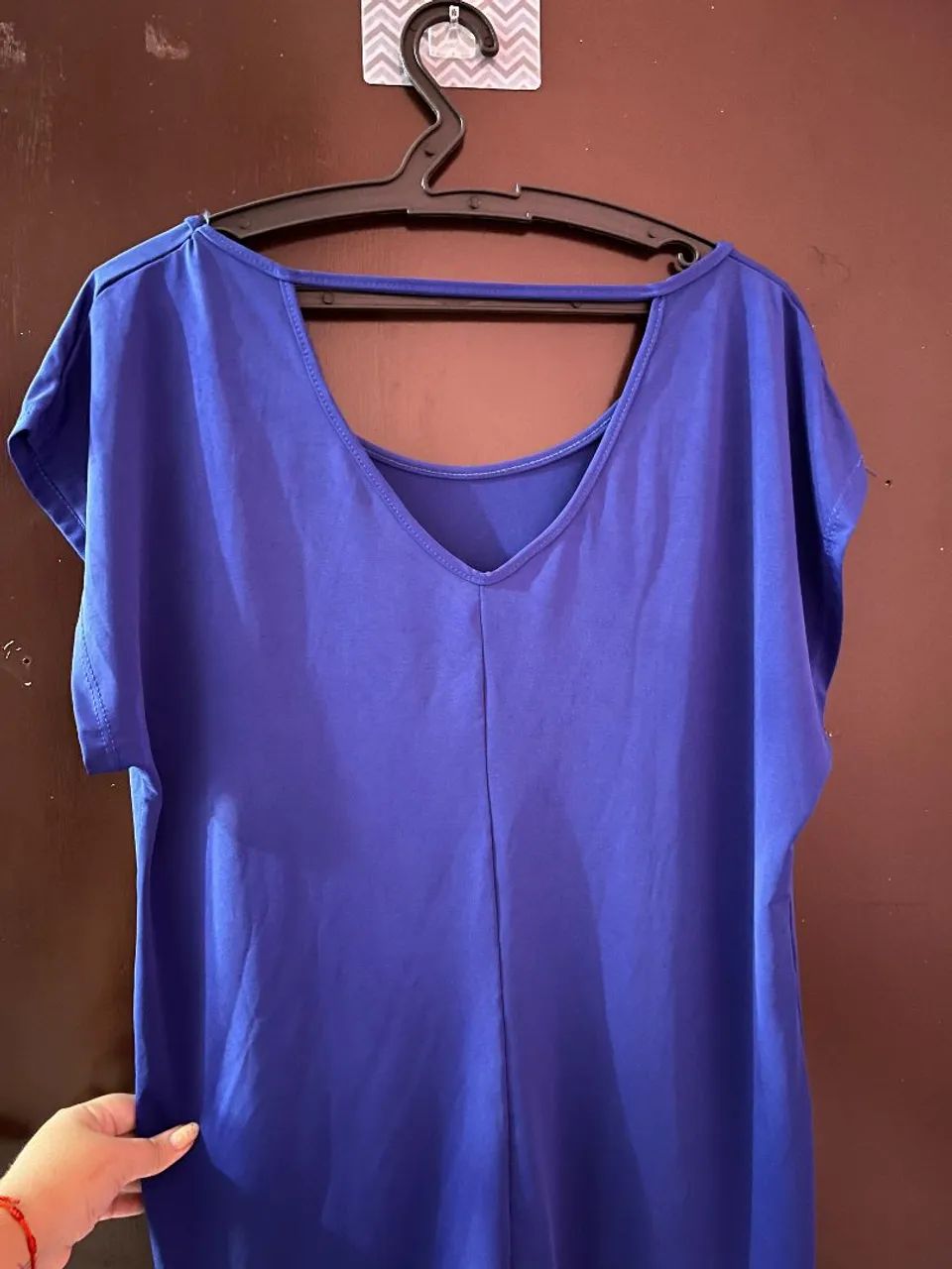Blusa azul tam G - Foto 2
