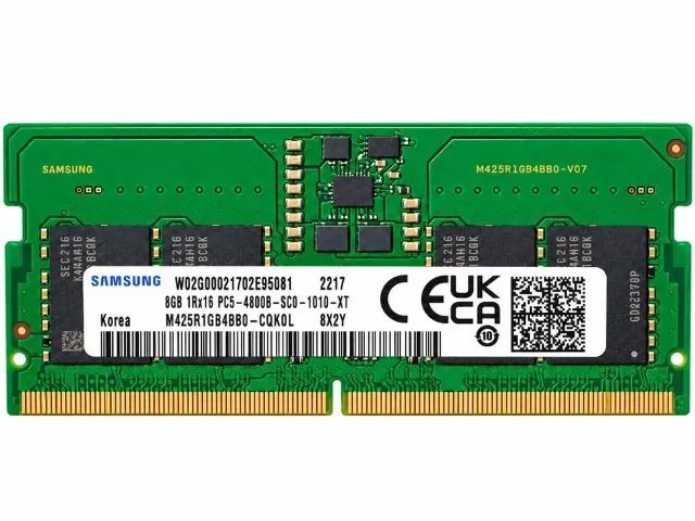 Memória RAM Samsung 8GB DDR5 4800MHz SO-DIMM para Notebook