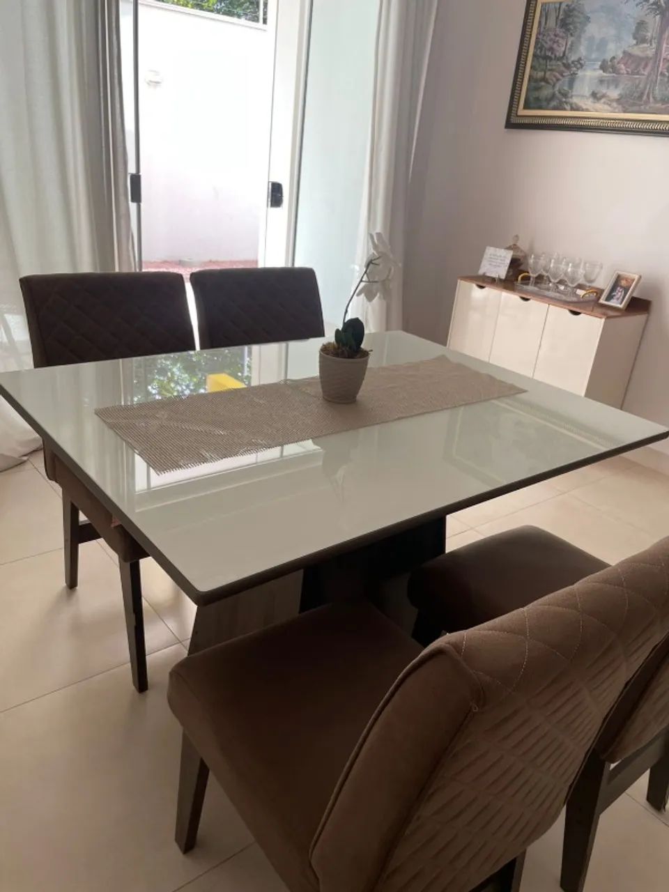 JOGO DE MESA EM MDF COM 4 CADEIRAS - Foto 4