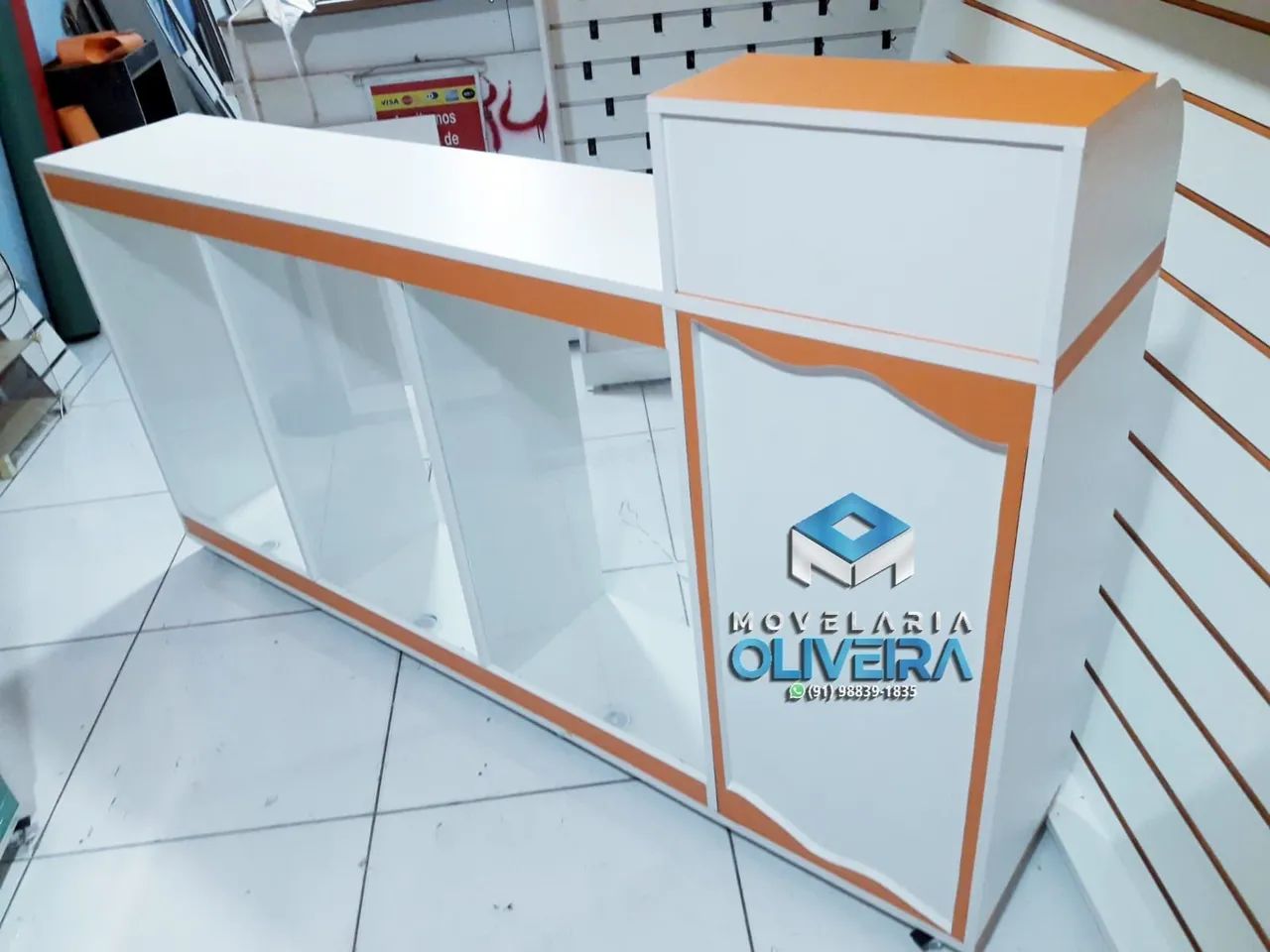 Balcão caixa com vitrine frontal e gaveta secreta fabricamos diversos modelos e valores  - Foto 3